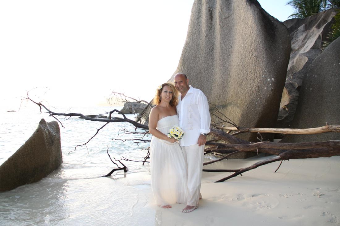 Photo Mariage aux Seychelles de Joe et Thierry